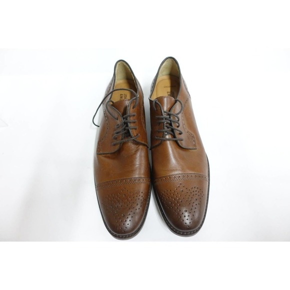 JOHNSTON & MURPHY Men Dress Shoes Halford Brown 10M-US/9UK Cap-Toe Brogued Derby main image 6